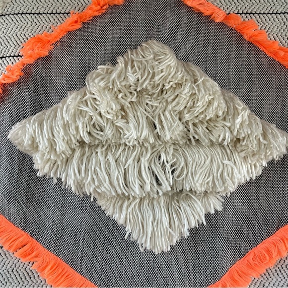 Anthropologie Gray and Cream Tapestry with Geometric Patterns - Picture 7 of 9